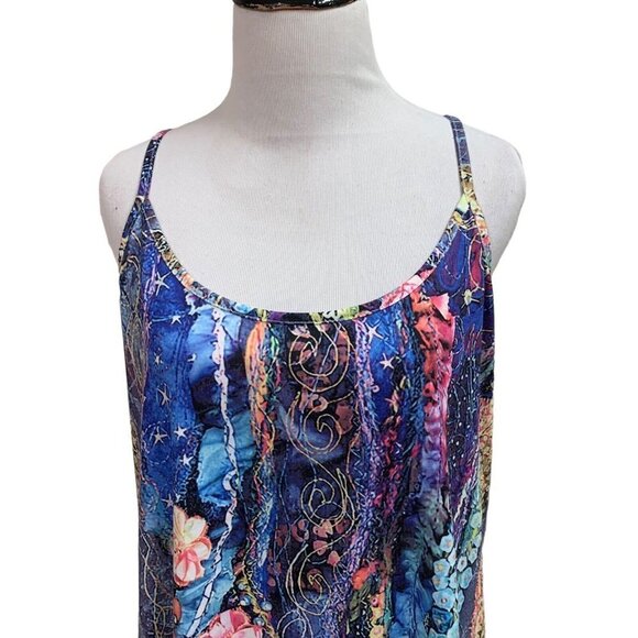 Unbranded Women's L Large Camisole Top NWT Spaghetti Strap Multi Pattern - Picture 2 of 6
